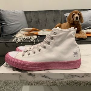 Converse Miley Cyrus Women White/Pink 162239c